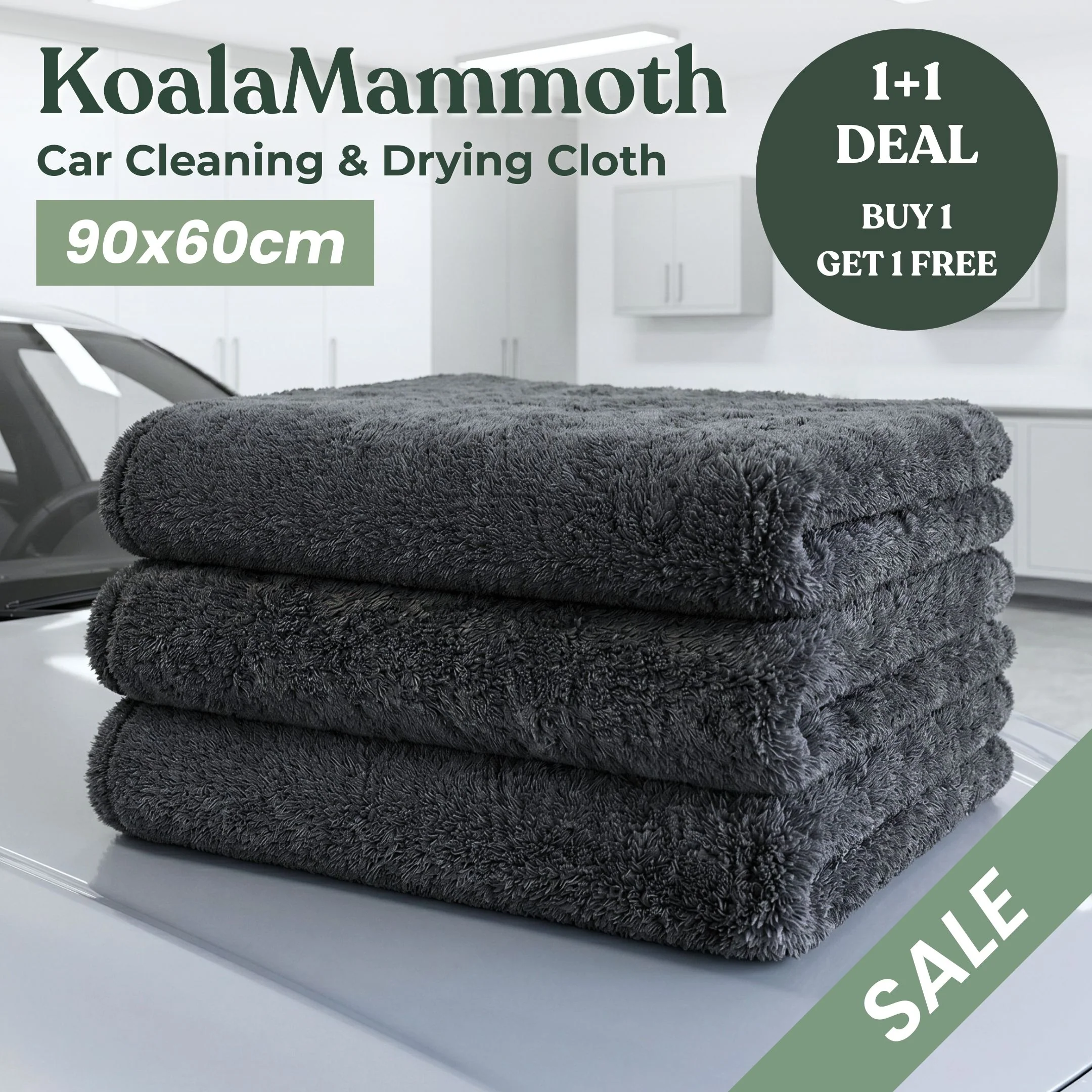 Koala Mammoth Towel – 1300 GSM Car Cleaning & Drying Cloth (90×60 cm) - Image 13