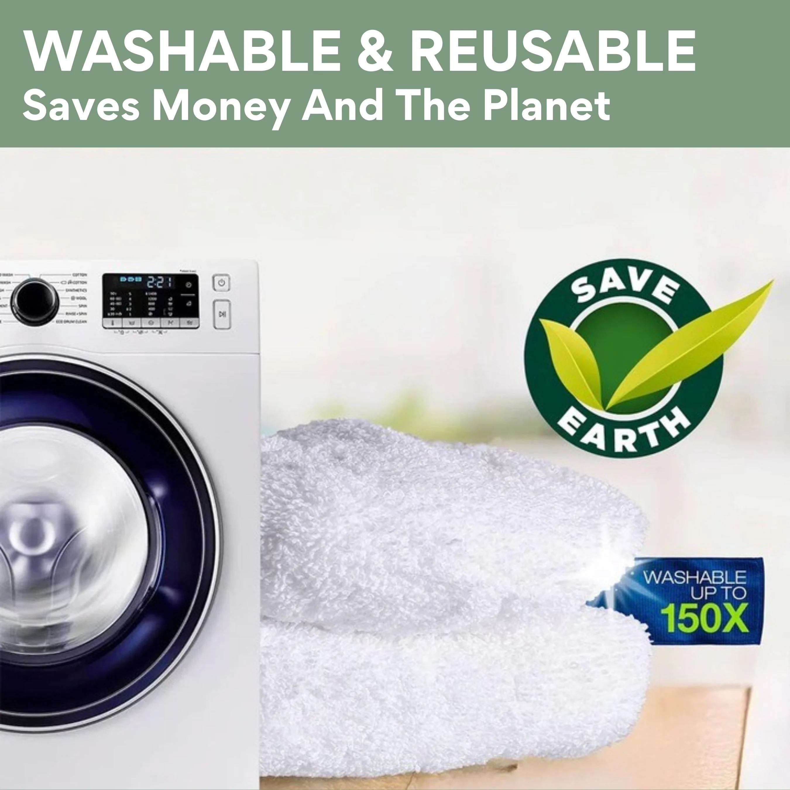 KoalaMop Cloth – Washable & Reusable Mop Pads for Effortless Cleaning - Image 3